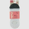 Peds Women's High-Cut Full Cushion 4pk Sport No Show Socks - White/Heather Gray/Black 5-10: Cushioned Sole, Breathable Mesh - 2 of 3