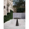 HomeStock Ireland Indoor/Outdoor Small Side Table, Grey Aluminum with Powder-Coated Finish - 3 of 4