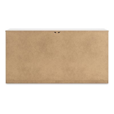 White Modern 6-Drawer Dresser with Ball Bearing Glides