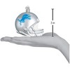 Old World Christmas Blown Glass Ornament for Christmas Tree, Detroit Lions Helmet - 3 of 3