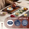 Unique Bargains Ceramic Decorative Water Pattern Mini Candy Serving Platter 4.25" - 3 of 4