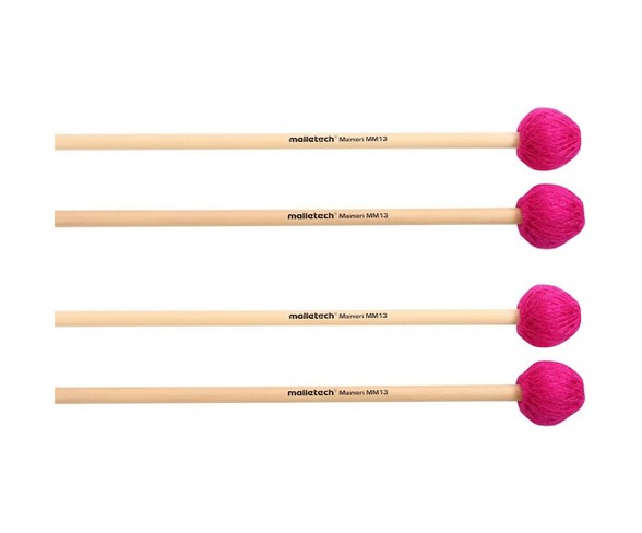 Malletech Mainieri Vibraphone Mallets Set of 4 (2 Matched Pairs) 13