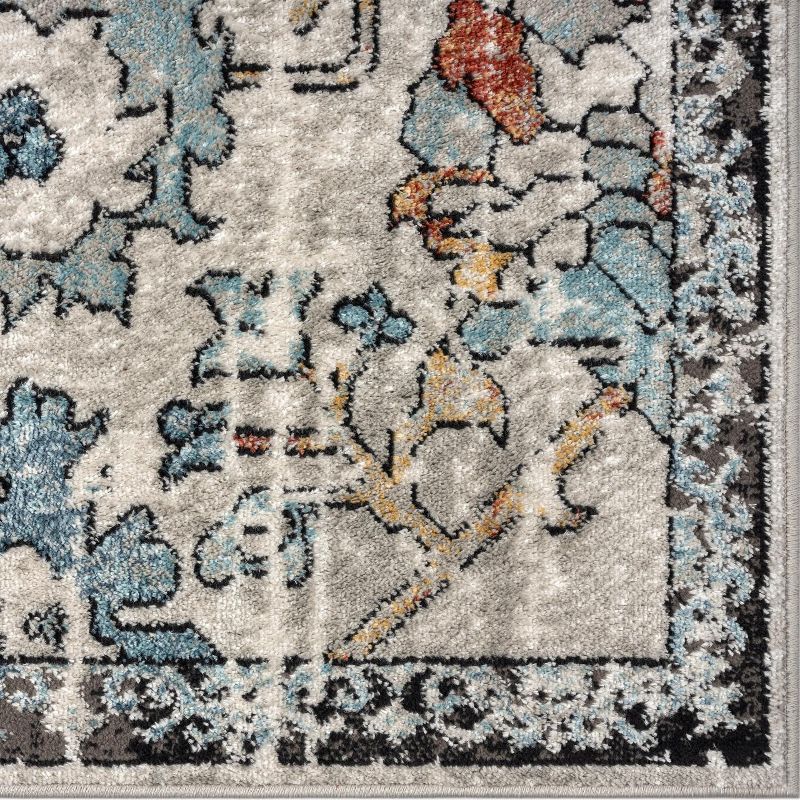 Luxe Weavers Oriental Floral Distressed Area Rug, 6 of 15