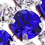 sapphire blue white