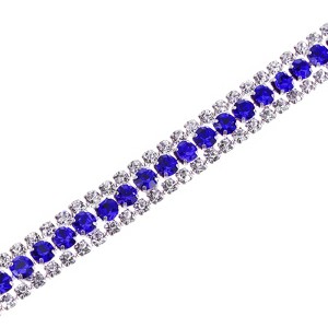 Unique Bargains DIY Jewelry Clothing Shoe Decoration Beaded Trim Rhinestone Chains - 1 of 4