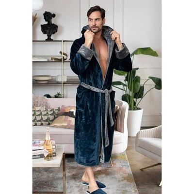 Lotus Linen Men’s Robe with Hood – Ultra-Soft Plush Comfort for Everyday Use