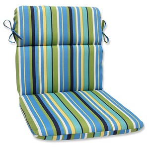 Pillow Perfect Outdoor Round Edge Full Seat Cushion - Topanga Stripe