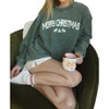 Women's Merry Christmas Corded Crew Sweatshirt - CHARLIE SOUTHERN - 4 of 4