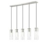 Alton 5-Light Linear Chandelier - Modern Steel Design for Kitchen & Dining Room - 2 of 4