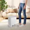 Bathroom Trash Can, Stainless Steel Garbage Can with Lid & Inner Bucket, Recycling Bin for Home Batbroom Office Living Room - 4 of 4
