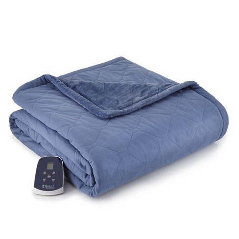 Micro Flannel Reversible Electric Throw Blanket 62 X 84 By Shavel Home  Products : Target