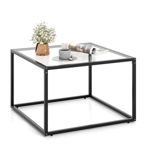 Tangkula glass deals coffee table