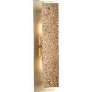 Progress Lighting Lusail 2-Light Wall Sconce, Soft Gold, Vintage Textured Shade - 1 of 3