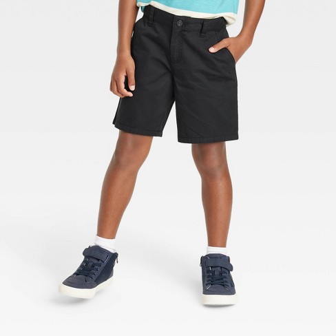 Boys' Flat Front 'at The Knee' Woven Shorts - Cat & Jack™ Black L