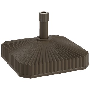 Outsunny Patio Umbrella Base Holder Outdoor Umbrella Stand, Filled Up to 42lbs with Stand or 33lbs with Water for Garden Poolside - 1 of 4
