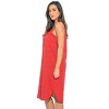 Just Love 100% Cotton Spaghetti Strap Stripe Womens Nightgown with Lace Trim - 2 of 2