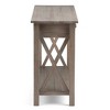 Solid Wood Freestanding Contemporary Console Table with 2 Large Drawers, Bottom Shelf and Multipurpose Design - 4 of 4