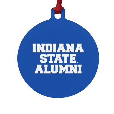 Indiana State University Alumni Aluminum Holiday Christmas Tree Ornament