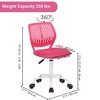 Homy Casa Ergonomic Office Chair with PP Backrest & Metal Base - 3 of 4