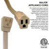 GoGreen Power (GG-25612) 14/3 3' SPT A/C Extension Cord - Beige, 4-Pack - 3 of 4