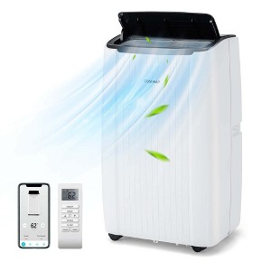 Costway 12000 BTU Portable Air Conditioner 4-in-1 Smart WiFi Enabled Home AC Unit 8000 BTU(12000BTU ASHRAE) - 1 of 4