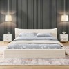NicBex Queen Bed Frame,Upholstered Bed Frame with Decorative Curved Headboard,Velvet Platform Bed for Adults,Kids,Teens,No Box Spring Needed - 2 of 4