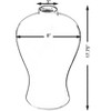 Modern White Large Tabletop Centerpiece Flower Vase ,17.75" - 4 of 4