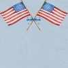 Rerun Island Women's Amercian Flag And Bow Americana 4Th Of July Short Sleeve Graphic Cotton T-Shirt - Light Blue L - 2 of 4