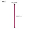 Unique Bargains Smooth Large Cocktail Juice Reusable Metal Straws 4 Pcs - 2 of 3