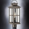 Urban Ambiance Luxury Transitional Outdoor Post Light 20.25''H x 7''W,  Aged Pewter Finish,  Anaheim Collection, UHP1297 - 4 of 4