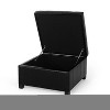 NicBex Faux Leather Storage Ottoman Button Tufting Foot Stool with Soft-Close Pressure Hinges for Family Room, Living Room - 3 of 4