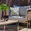 Outdoor Decor by Commonwealth Printed Outdoor Pillow Cover 18" x 18" Blue (Cover Only) - 2 of 4