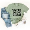Simply Sage Market S.W.Smiley You're Doing Great Smiley Short Sleeve Tee - 2 of 4