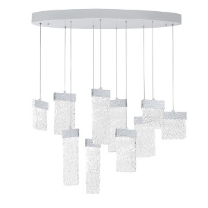 CWI Lighting,Carolina LED Chandelier With Pewter Finish - 1 of 4