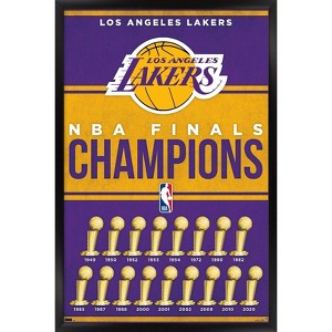 Trends International NBA Los Angeles Lakers - Champions 23 Framed Wall Poster Prints - 1 of 4
