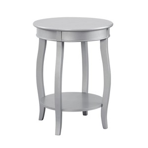 Lindsay Round Table with Shelf Silver - Powell Company