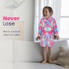 Rising Star Girls & Boys Robe, Kids Soft Plush Hooded Bathrobe -Ages 3-8 Years - 2 of 4