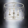 Urban Ambiance Luxury French Rustic Rustic Chandelier,  12" x 18-1/8",  Antique Silver Finish, UHP2911 - 3 of 4