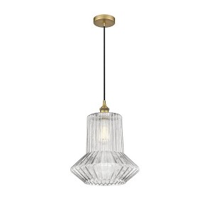 Springwater - 1 Light Cord Hung Mini Pendant In Industrial Style-15.75 Inches Tall and 12 Inches Wide - 1 of 1