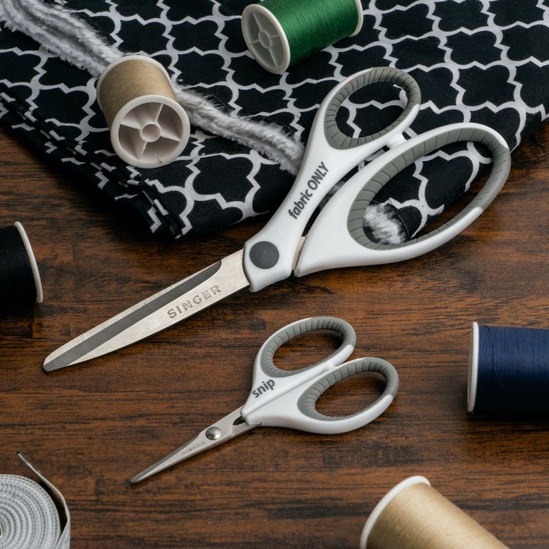 SINGER Sewing Scissors Set 2/Pkg-8.5" Fabric & 4" Mini Detail Scissors, 5 of 9