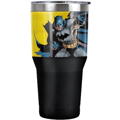 Batman Classic Logo Steel Tumbler 30oz Coffee Travel Mug