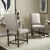 Faxon 20" H Side Chair With Nail Head Trim (Set of 2) - MCR4557 - Taupe - Safavieh Couture - 2 of 4
