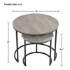 Yaheetech Nesting Round Accent Coffee Table for Living Room - 3 of 4