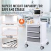 VEVOR 4 Tiers Lab Carts, Lab Utility Cart with 3 Drawers & 1 Top Tray, Mobile Medical Cart with ABS Material, Lab Rolling Cart - 3 of 4