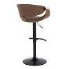 LumiSource Set of 2 Symphony Adjustable Barstools PU - 4 of 4