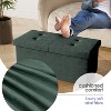 StorageBud Storage Ottoman for Bedroom End of Bed, Velvet Storage Bench, Large Storage Ottoman Bench, Entryway Bench with Storage - 2 of 4
