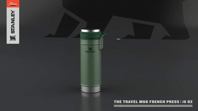Stanley 16oz Classic Stainless Steel Travel Mug French Press, 2 of 9, play video