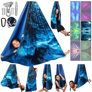 Sensory Swing for Kids, Dual-Layer Therapy Swing for Autism, ADHD & Sensory Needs, Calming Hug Effect, Indoor/Outdoor Use, Supports Up to 300 lbs - 1 of 4