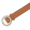 INSPIRE CHIC Women's Rhinestones Pearl Buckle Fashion Sweet Belts - 2 of 4