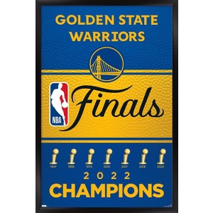 Trends International NBA Golden State Warriors - 2022 Finals Logo Framed Wall Poster Prints - 1 of 4